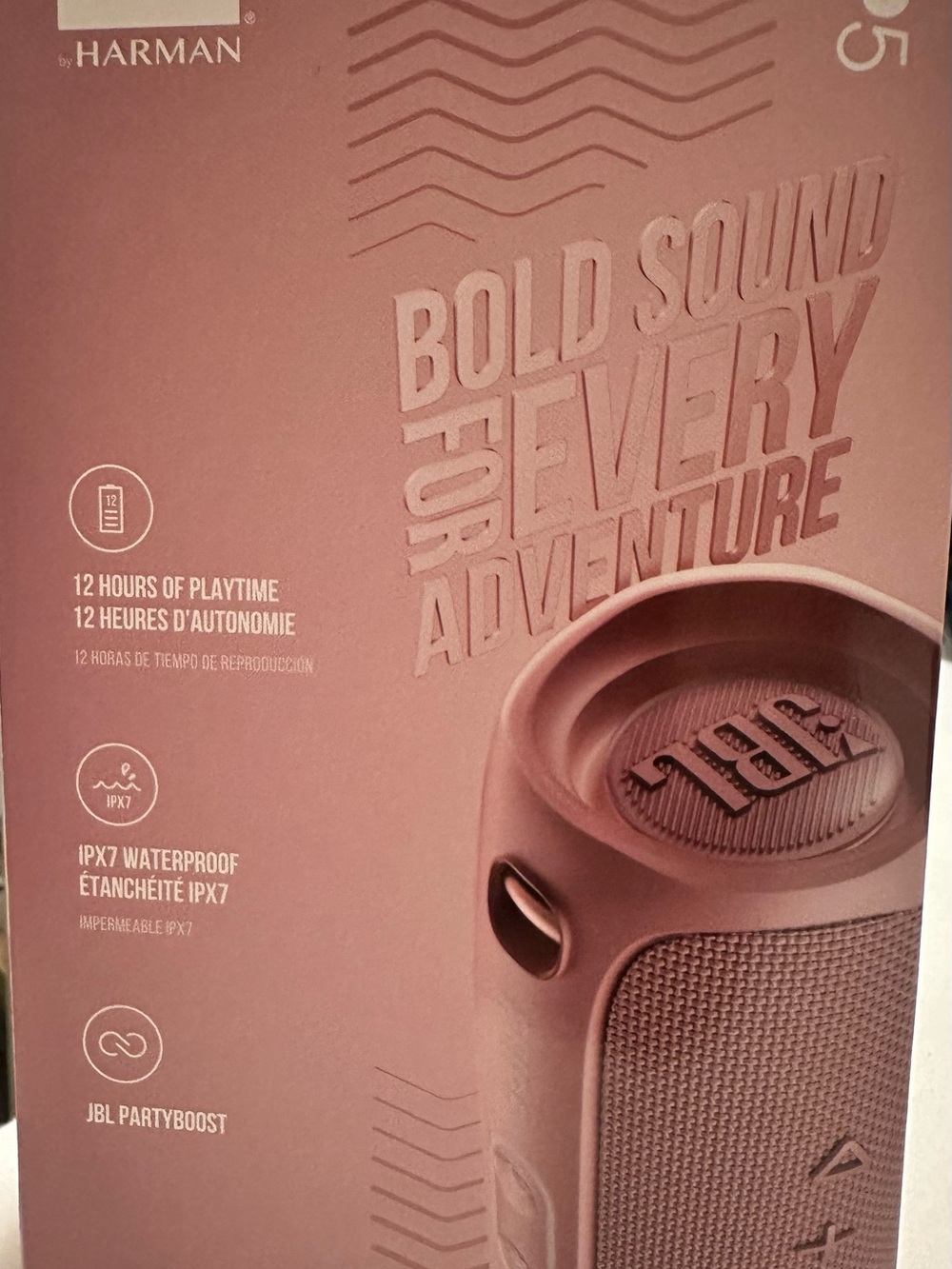 JBL Flip 5 Waterproof Bluetooth Speaker Pink Factory Sealed